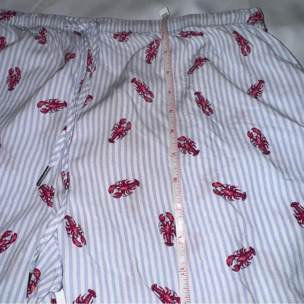 Striped Pajama Set with Red Accents